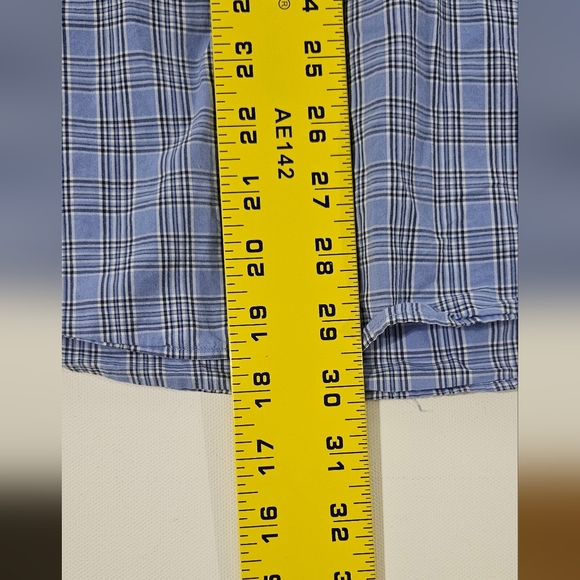 Polo Ralph Lauren Men's Adult Sz XL Button Shirt Long Sleeve Plaid Blue B10 - Picture 4 of 4